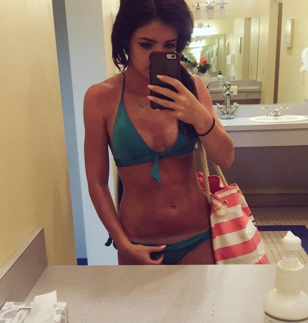 Chrissy Costanza in a bikini selfie