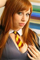 Breathtaking is the only way to describe Alex in this 'Harry Potter' fancy dress outfit.    Breathtaking is the only way to describe Alex in this 'Harry Potter' fancy dress outfit.