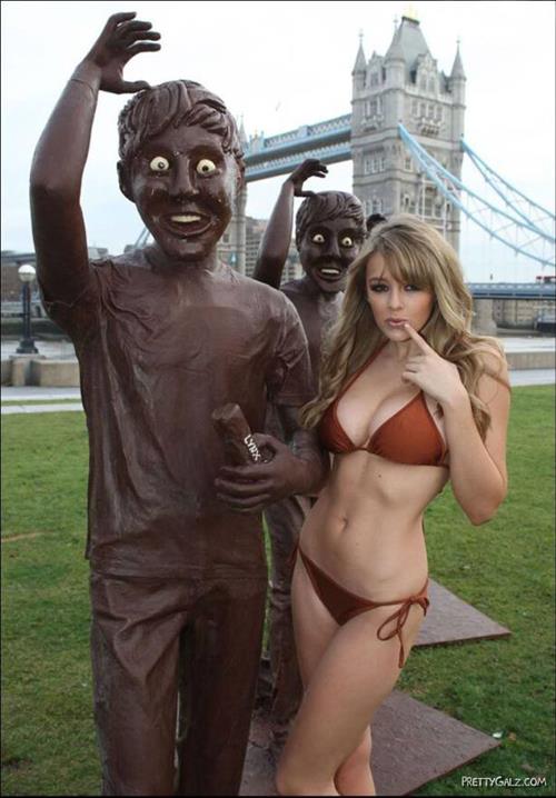 Keeley Hazell in a bikini