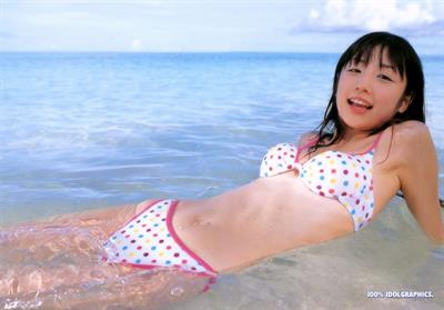 Yuko Ogura in a bikini