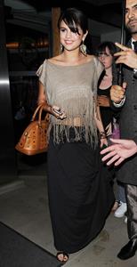 Selena Gomez enjoys a night out at Nobu restaurant in London on July 5, 2011