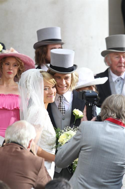 Olivia Wilde on the set for the movie Rush on April 2, 2012