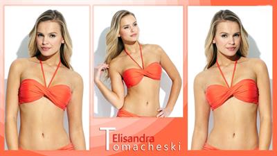 Elisandra Tomacheski in a bikini