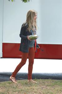 Ashley Tisdale on a lunch break while shooting Scary Movie 5 10/2/12