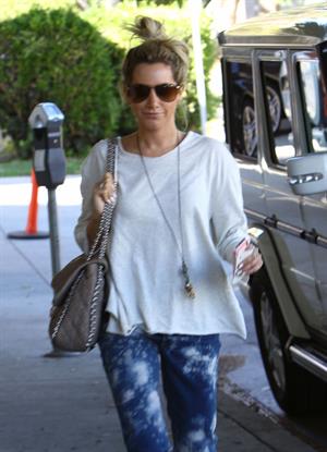 Ashley Tisdale Nine Zero One hair salon in West Hollywood 10/27/12