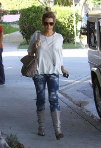 Ashley Tisdale Nine Zero One hair salon in West Hollywood 10/27/12