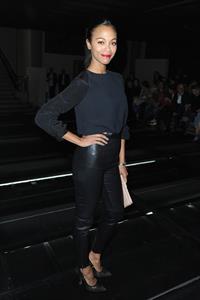 Zoe Saldana Miu Miu Fall / Winter 2013 Fashion Show in Paris - Mar 6, 2013 