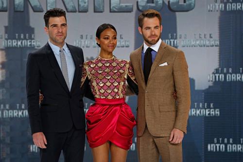 Zoe Saldana Star Trek Into Darkness' Premiere on April 29, 2013 