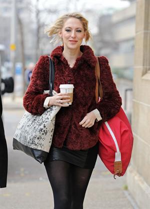 Ali Bastian outside London Studios on February 1, 2012 