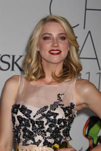 Amber Heard CFDA Fashion Awards at Alice Tully Hall Lincoln Center on June 6, 2011 
