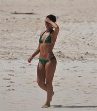 Amelle Berrabah bikini candids in Barbados on Jan 2nd 2010 