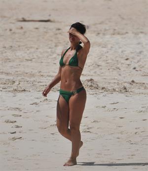Amelle Berrabah bikini candids in Barbados on Jan 2nd 2010 