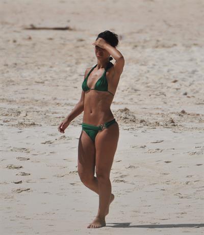 Amelle Berrabah bikini candids in Barbados on Jan 2nd 2010 