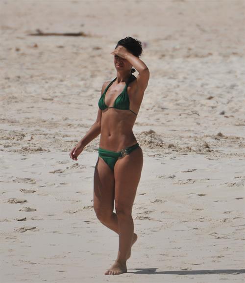 Amelle Berrabah bikini candids in Barbados on Jan 2nd 2010 