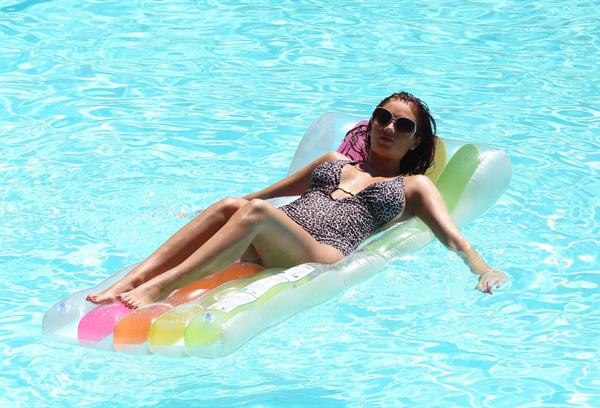 Amy Childs in Portugal on August 8, 2011