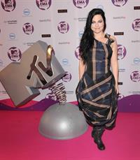 Amy Lee attends the 2011 MTV European Music Awards in Belfast Ireland on November 6, 2011