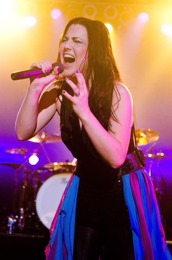 Amy Lee performing at the Rave Eagles Club in Milwaukee on October 21, 2011