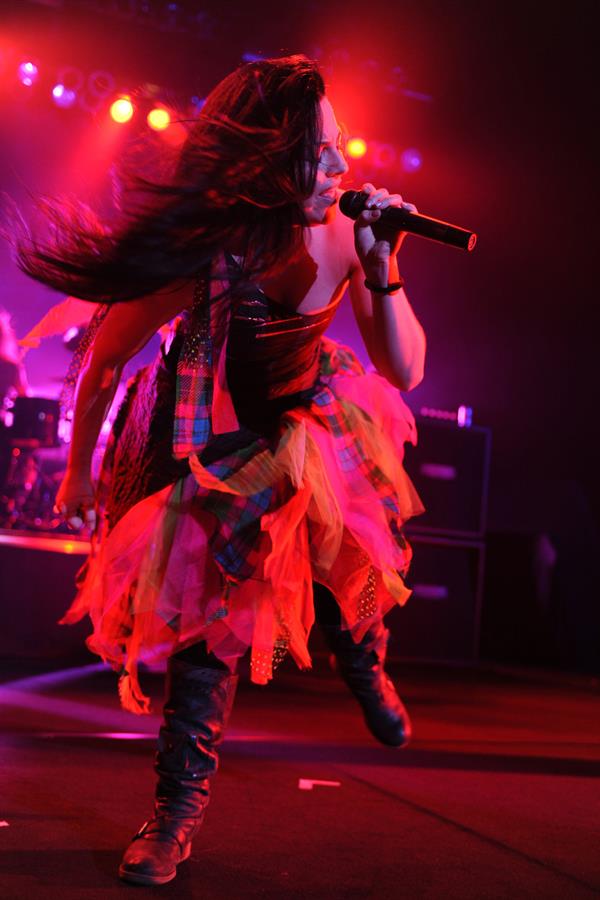 Amy Lee performing live at the Hard Rock Cafe in Hollywood Florida on January 17, 2012