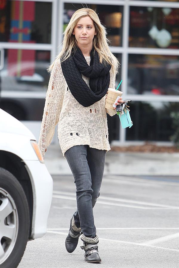 Ashley Tisdale Starbucks in LA 11/29/12 