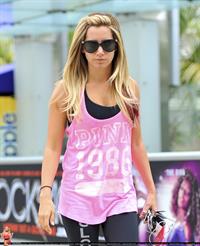 Ashley Tisdale arriving at the Equinox gym in West Hollywood June 15, 2012 
