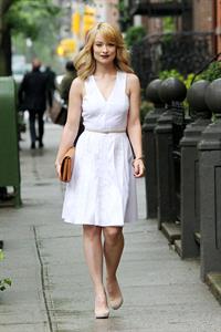 Olivia Wilde on the set of her new revlon commercial in nyc 02 05 12 