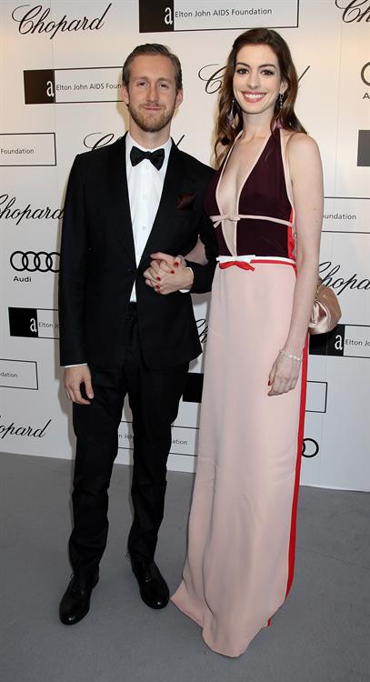 Anne Hathaway attends the 13th annual White Tie Tiara Ball in England on June 23, 2011