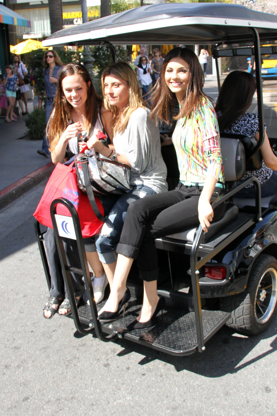 Victoria Justice Pictures Victoria Justice makes a visit to Extra at The Grove in Los Angeles on March 4, 2013