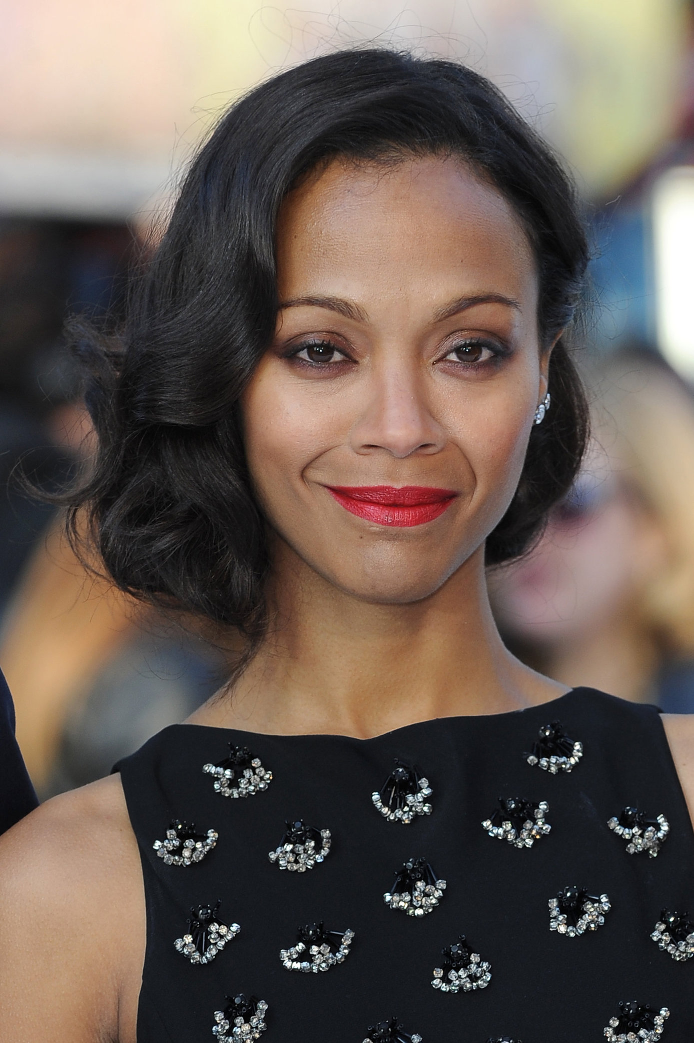 Zoe Saldana attends the 'Star Trek Into Darkness' UK Premiere at the Empire Leicester Square in London