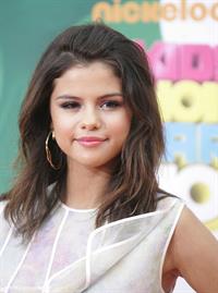 Selena Gomez at Nickelodeons 24th annual Kids Choice Awards at Galen center on April 2, 2011 
