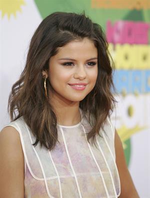 Selena Gomez at Nickelodeons 24th annual Kids Choice Awards at Galen center on April 2, 2011 