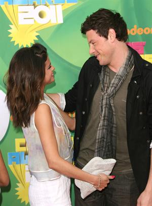 Selena Gomez at Nickelodeons 24th annual Kids Choice Awards at Galen center on April 2, 2011 