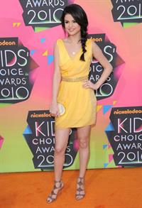 Selena Gomez Nickelodeons 23rd annual Kids Choice Awards on March 27, 2010 in Los Angeles California
