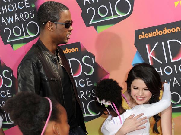 Selena Gomez Nickelodeons 23rd annual Kids Choice Awards on March 27, 2010 in Los Angeles California