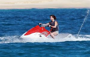 Selena Gomez on vacation in Mexico on December 7, 2011