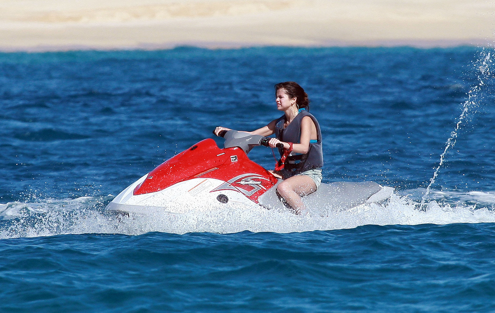 Selena Gomez on vacation in Mexico on December 7, 2011