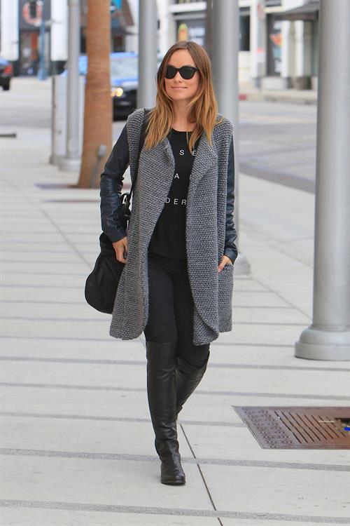 Olivia Wilde in Beverly Hills on October 29, 2013