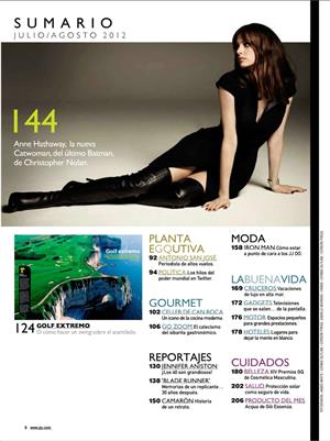 Anne Hathaway GQ Magazine Spain July August 2012 