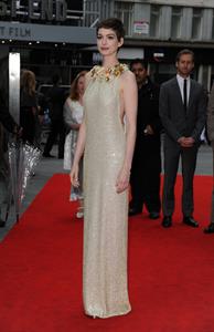 Anne Hathaway the Dark Knight Rises premiere in London on July 18, 2012