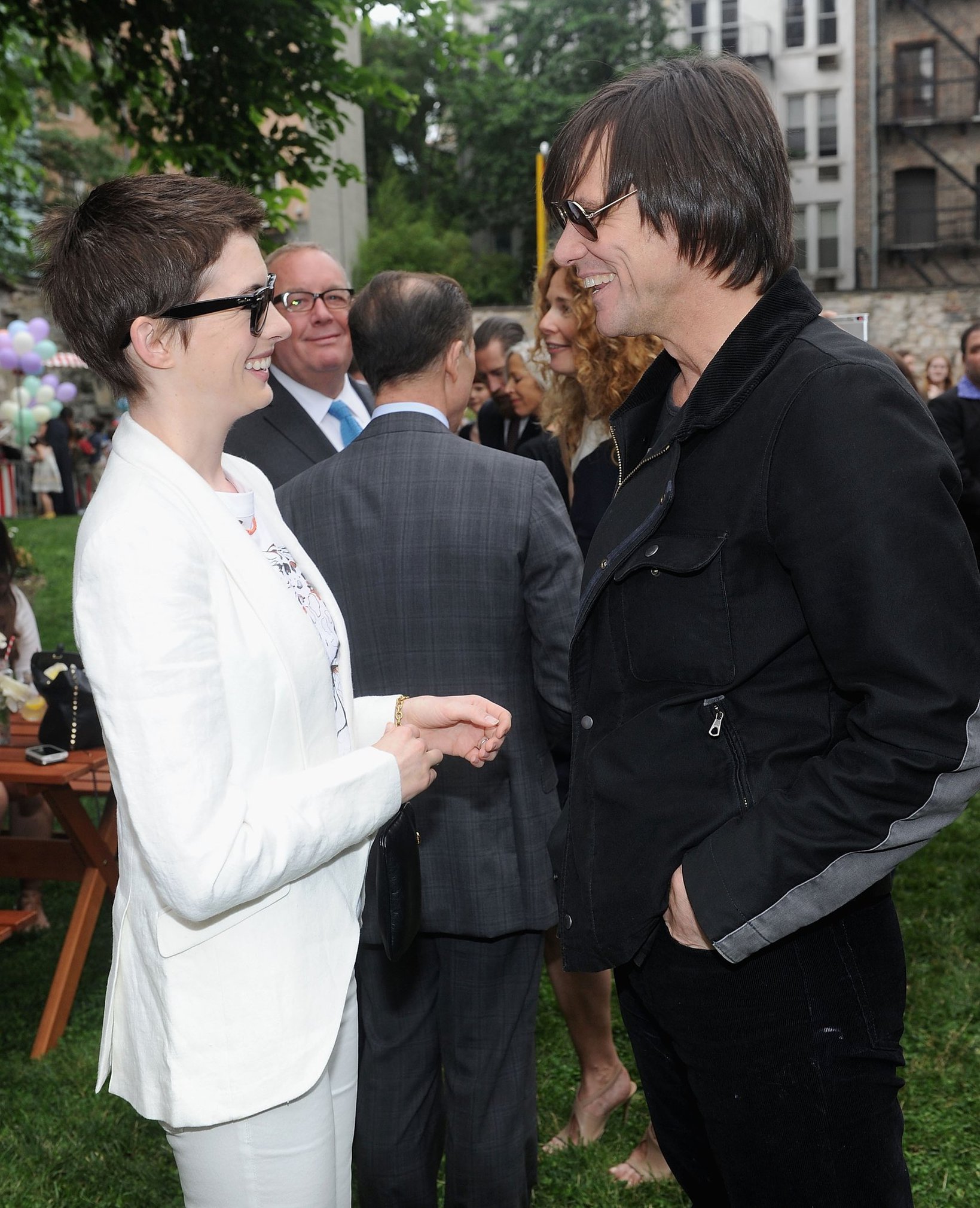 Anne Hathaway Stella McCartney Spring 2012 Presentation Dinner on June 11, 2012