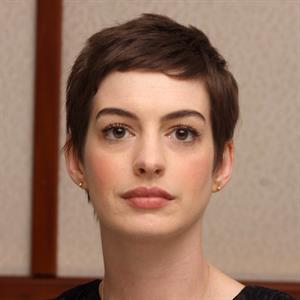 Anne Hathaway the Dark Knight Rises press conference portraits in Beverly Hills on July 8, 2012