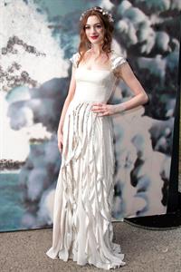 Anne Hathaway White Fairy Tale Love Ball in Paris on July 5, 2011