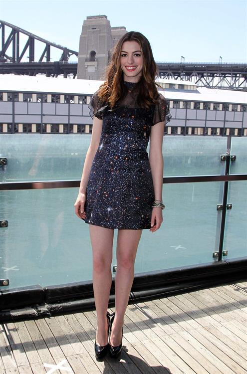 Anne Hathaway press conference at Welsh Bay in Sydney on December 6, 2010
