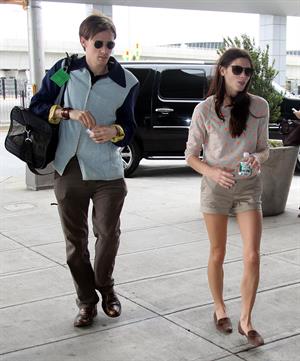 Ashley Greene at JFK Airport in New York on June 12, 2012