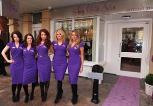 Amy Childs launching her Salon at Unit 1 Wilsons Corner in Brentwood on November 24, 2011