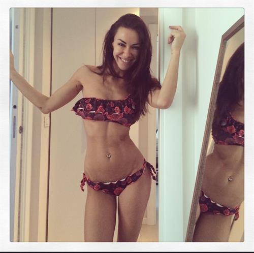 Melita Toniolo in a bikini