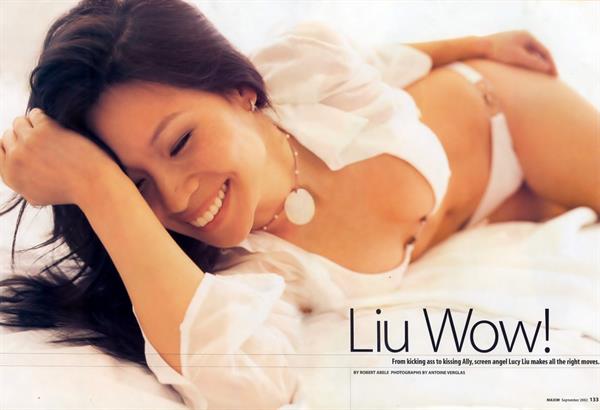 Lucy Liu in a bikini