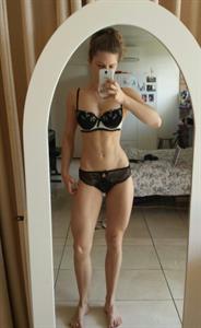 Anonymous in lingerie taking a selfie