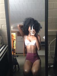 Anonymous in lingerie taking a selfie