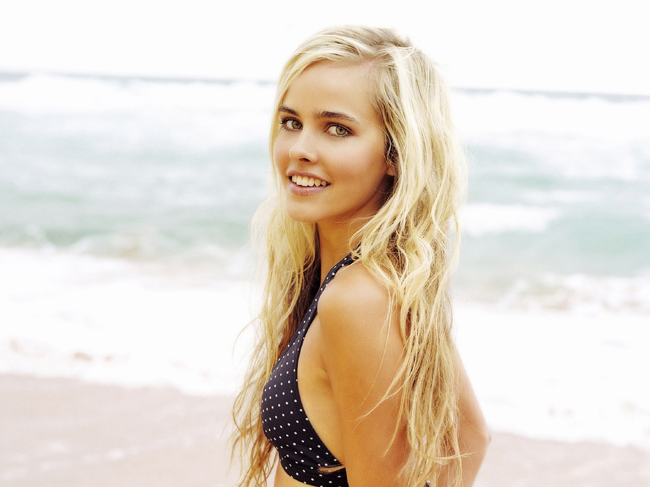 Isabel Lucas in a bikini