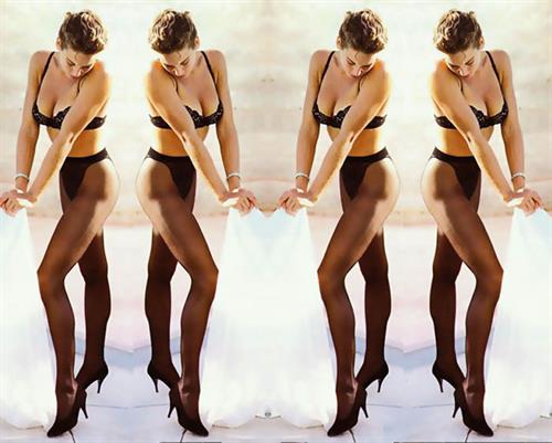 Jill Goodacre in lingerie